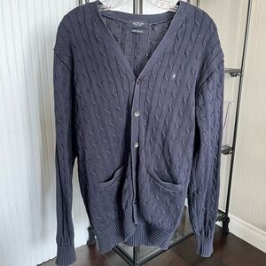 Vintage Cable Knit Cotton Cardigan